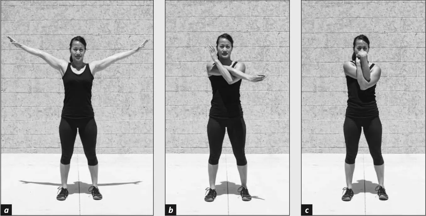 Figure 6.18 Yoga Eagle Stretch.