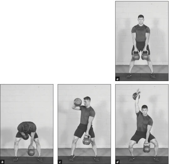 Figure 8.10  Double Alternating Snatch: One-Count Variation.